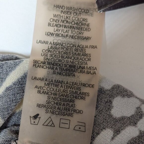 Calvin Klein Floral Top Womens Size 3X Sleeveless Blouse Ruffle V-Neck Travel - Picture 5 of 6